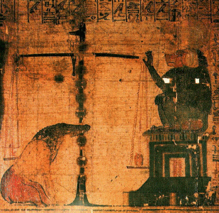 Pin, DIN XVIII, Da del Juicio en la Sala de Osiris, Tebas occidental, 1350-1334