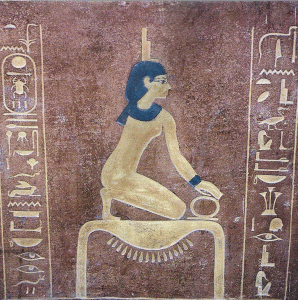 Pin, DIN XVIII, Diosa Isis y smbolo del oro, Sarcfago de Amenofis II, 1427-1392