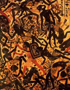 Pin, DIN XVIII, Ejrcito de Tutankamn hace estragos en el enemigo, 1334-1325