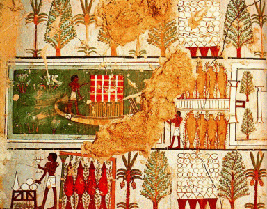 Pin, DIN XVIII, Plano de la ciiudad de Tebas, Tumba de Minnakht, Epoca de Amenofis IV, 1350-1334