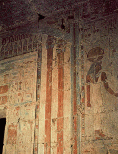 Pin, DIN XVIII, Puerta de la capilla de Hathor, Hipogeo de Hatshepsut, hacia 1450