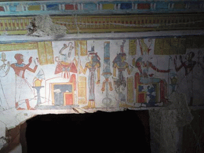Pin, DIN, XVIII, Dedicada a la diosa Madre Mut, Tumba del cervecerp Junsu IM Heb, poca de Amenofis III, Luxor, 1382-1344