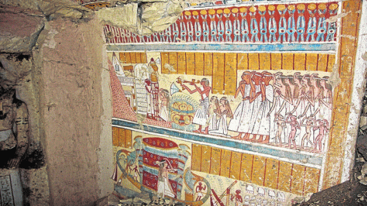 Pin, DIN XVIII, Dedicada a la diosa madre Mut, Tumba del cervecero Junsu Im Heb, poca de Amenofis III, Luxor, 1382-1344
