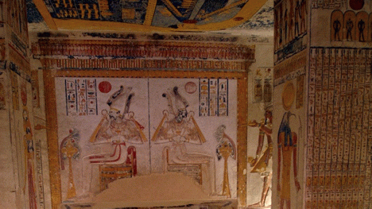 Pin, DIN XVIII, Dedicada a la diosa madre  Mut, Tumba del cervecero Junsu Im Heb, poca de Amenofis III, Luxor, 1382-1344