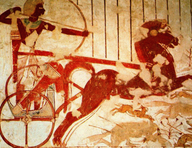 Pin, DIN XVIII, Amenofis II cazando, Tumba del escriba Userhet, 141427-1392