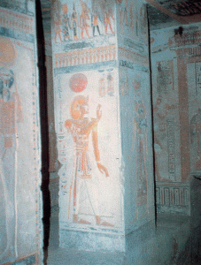 Pin, DIN XX, Cmara corredor, pilares, Tumba de Ramss VI, 1143-1136