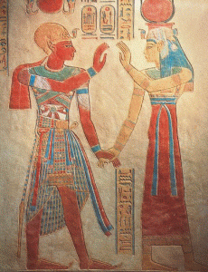 Pin, DIN XX, El faran acogido por Isis, Tumba de Amonher khepchef, poca de Ramss VI, 1143-1136