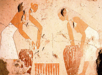 Pin, DIN XII, Mujeres con moldes de pan, Tumba de Senet, Beni Hassan, hacia el 2000