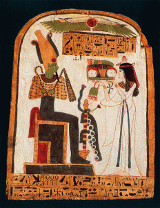 Pin, DIN XXVI, Difunda con ofrenda ante Osiris, M. Egipcio, El Cairo, 664-525