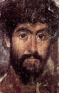 Pin, Siglo I aC.-V dc.,  Retrato de Hombre, El Fayum, M. de Bfalo, USA