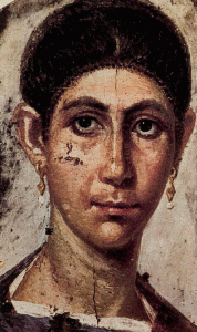 Pin, S. I aC.-V dC., Retrato de mujer con pendientes, El Fayum. Universidad de Harvard