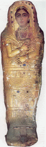 Pin, II, Sarcfago de una nia con retrato, El Fayum, 139 dC.