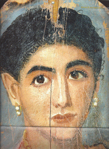Pin, S. II, Retrato de mujer jven, El Fayum, M. del Louvre, Pars