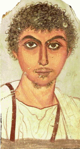Pin, IV, Retrato funerario de jven muchacho, El Fayum