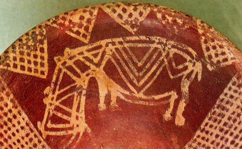 Pin, Predinstico, Plato con hipoptamo, M. Egipcio, El Cairo 5000.3000