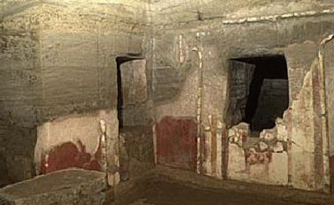 Arq, IV aC., Tumba, Franois, Interior, Necrpolis de Vulci, Viterbo, Lacio