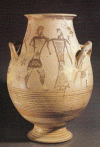Cermica, VII aC., Etruscos, Vaso, M. Nacional Cerite,Cereteri, Italia