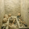 Cermica, VII aC., Etruscos, Vasos diversos, M. de Tarquinia, Italia