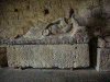 Esc, III aC., Etruscos, Sarcfago, Baslica de San Pedro, Toscana, Italia