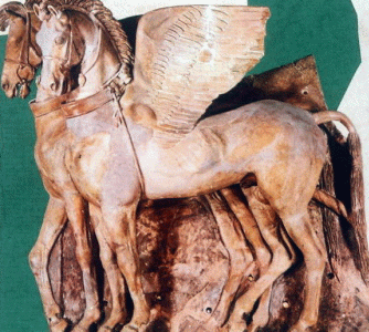 Esc, IV aC., Caballos de Tarquinia, M. de Tarquinia, 300  aC.