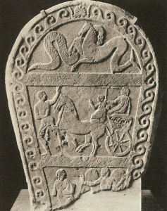 Esc, IV aC., Estela funeraria, M. de Bolonia