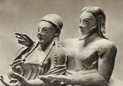 Esc, VI aC., Sarcfago, Cerveteri, M. Villa Jiulia, , Roma