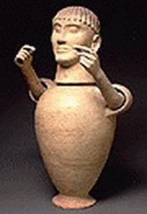 Cermica, VI aC., Urna funeraria