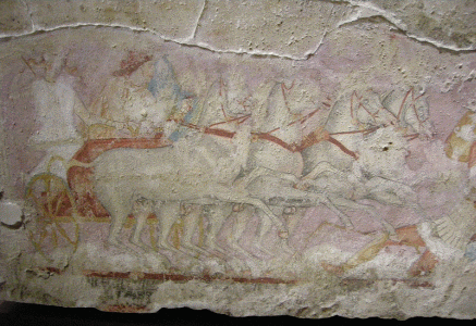 Pin, VI aC, Sarcfago de las amazonas, Tarquinia, Lacio, Italia,  520 aC.