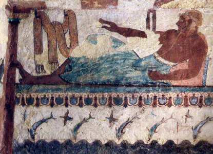 Pin, VI aC., Tumba de los leones, Taraquinia, Lacio, Italia, 520 aC.