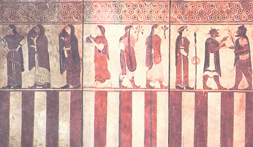 Pin, VII-VI aC., Personajes, Placa orientalizante, de Bocanera, Necrpolis de Banditaccia, Caere, Cerveteri, Lacio 