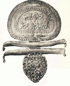 Orfebrera, VII aC., Fbula de disco, oro, Necrpolis de Cerveteri