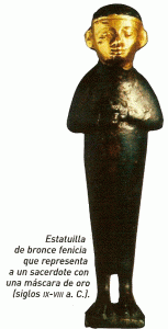 Esc, IX-VIII aC., Saderdote fenicio, bronce, oro