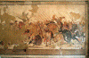 Mosaico, IV aC., Original Griego, Filomeno de Eritrea- I aC Copia Romana, Batalla de Issos, Helenismo, MAN Npoles, Italia