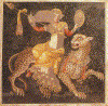 Mosaico, II aC., Dionisos y su Pantera, Casa de las Mscaras, Delos, Grecia