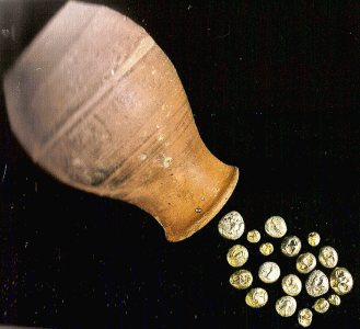 Numismtica, VI aC., Tesoro del Artemision, Efeso, British Museum, Londres 600 aC. 