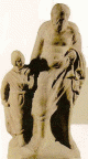 Esc, II aC., Pedagogo con su Pupilo, Terracota, Escuela de Alejandra, Grecia, M. del Louvre, Pars, Francia
