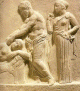 Esc, IV aC., Cura Durante el Sueo, M. Arqueolgico del Pireo, Atenas, Grecia