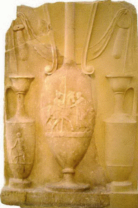 Esc, IV aC., Estela Funeraria de Atenas, M. Arqueolgico Nacional, Atenas, Grecia, 400-380