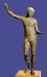 Esc, IV aC., Praxiteles, Efebo de Maraton, Bronce, Grecia
