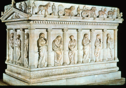 Esc, IV aC., Sarcfago de las Afligidas, M. de Constantinopla , Grecia