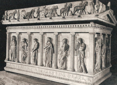 Esc IV aC Sarcfago de las Plaideras, Plonaires o de las Afligidas, Grecia, M. de Estasmbul, Palacio Topaki, Turqua 360