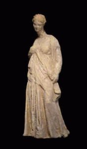 Esc, IV-III, Mujer, Tanagra, Escuela de Alejandra, Grecia