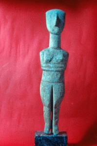 Esc, Idolo Arcaico de la Isla de Paros, M. del Louvre, Pars