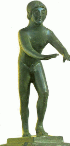 Esc, V  aC., Corredor  en la Salida, Bronce, M. Arqueolgico, Olimpia, Grecia,  480