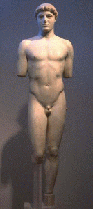 Esc, V aC., Critias, Efebo, Museo de la Acrpolis, Atenas, Grecia, 480