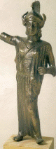 Esc, V  aC., Templo de Atenea Chikioikos, Estatuilla, bronce, M. de Esparta,Grecia,  450