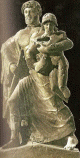 Esc, V aC., Zeus y Ganmedes, Terracota, M. de Olimpia, Grecia, 470