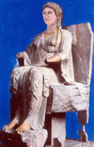 Esc, VI aC., Deiosa de Tarento, Grecia, Museos del Estado, Berln, Alemania