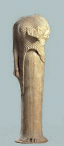 Esc, VI aC., Hera de Samos, M. del Louvre, Pars, 510-520 aC., Grecia