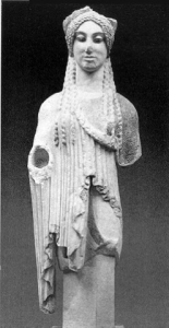 Esc, VI aC, Kor 674, M. de la Acrpolis, Atenas, Hacia 540 aC.